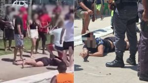 PM de folga atira em adolescente e pisa nas costas dele para evitar fuga em tentativa de assalto