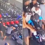 Quadrilha invade loja de motos e foge com três veículos no litoral de SP; VÍDEO