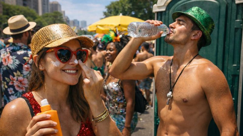 Vai pular Carnaval? Especialistas alertam para cuidados com saúde e prevenção. Foto: Gerada por IA