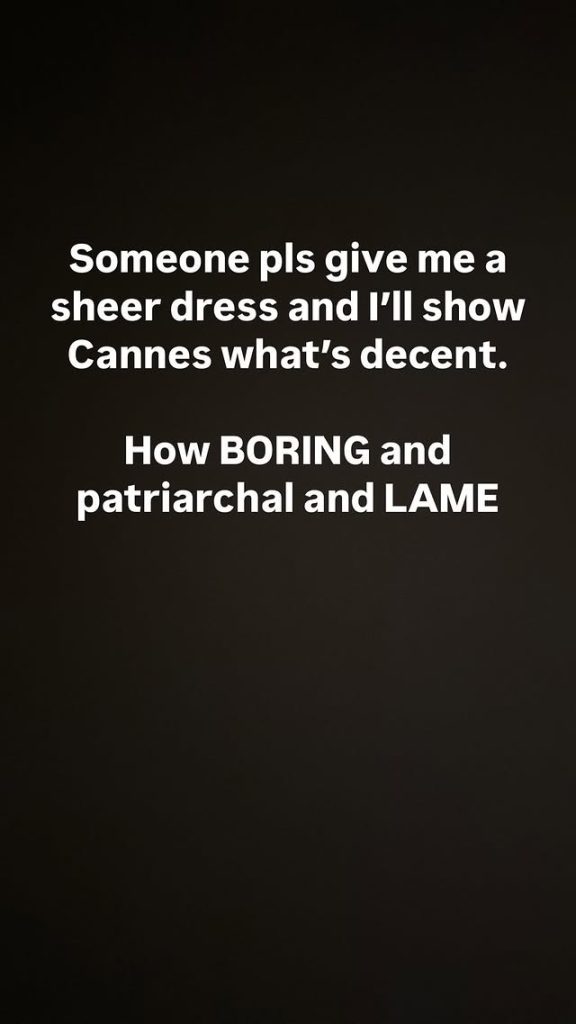 karla welch sobre proibição em cannes