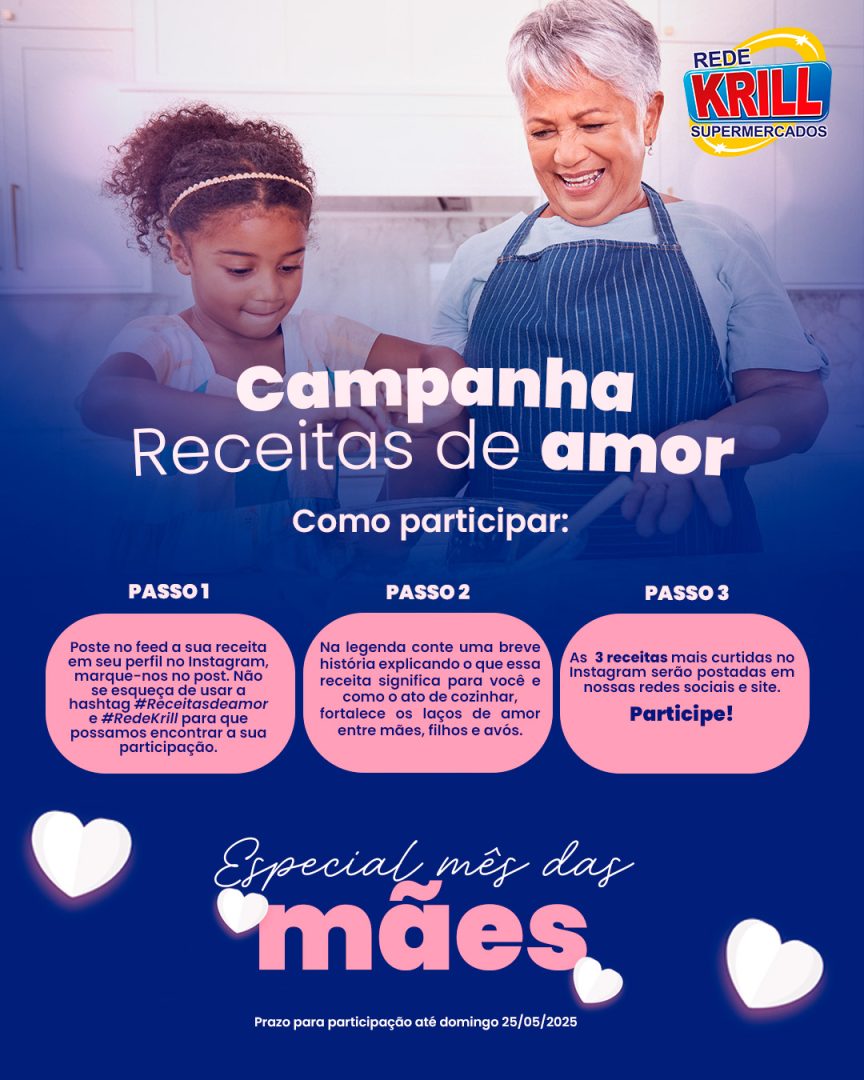 descritivo da campanha receitas de amor da rede krill