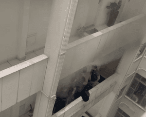 apartamento pega fogo