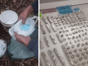 Drogas apreendidas em Bragança Paulista pela PM (Foto: Divulgação / PM)