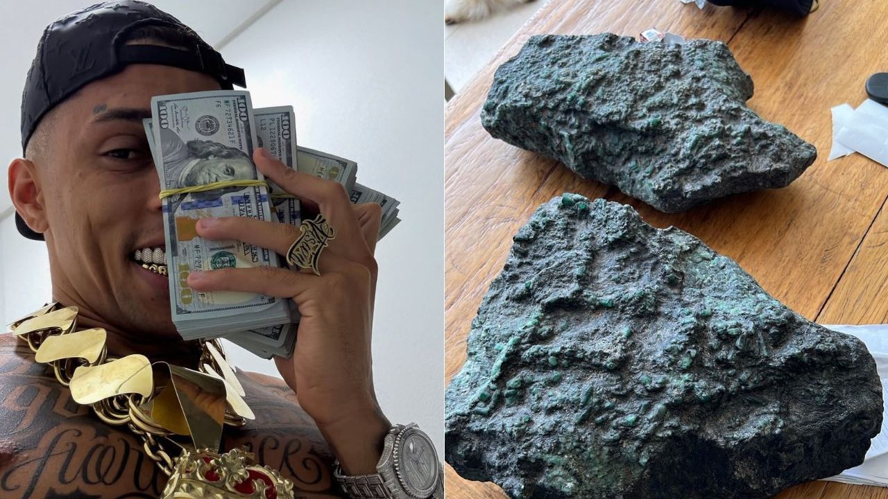 Prisão Buzeira: PF apreende armas e esmeraldas avaliadas em US$ 323 milhões na casa do influencer