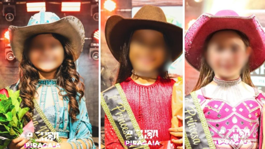 As fotos das crianças foram utilizadas para divulgar o evento na página oficial da prefeitura (Foto: Divulgação / Redes sociais)