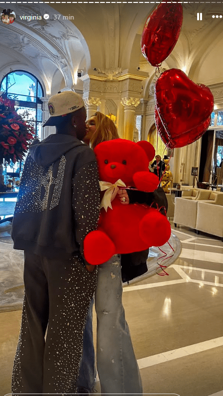 Virgnia e Vini Jr via Instagram assumindo relacionamento juntos