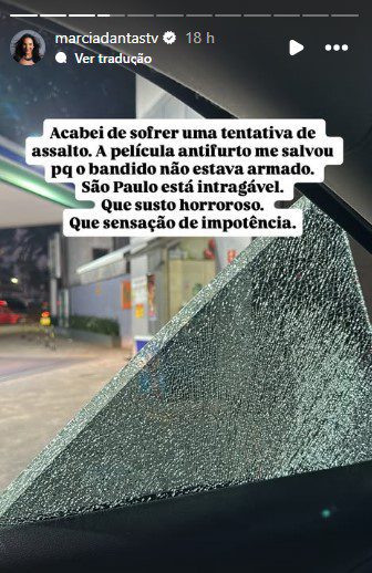 Márcia Dantas assalto