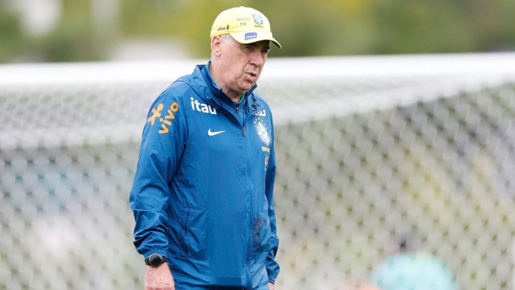 Carlo Ancelotti quer definir Brasil ideal até março de 2026