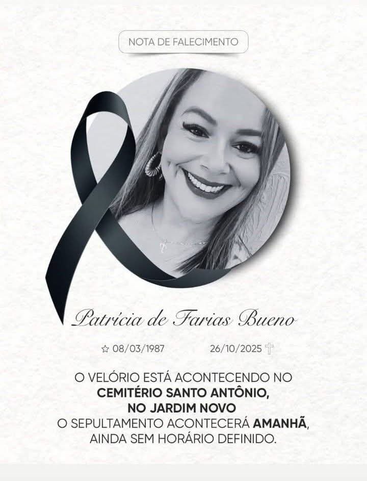 Nota de Falecimento de Patrícia de Farias Bueno