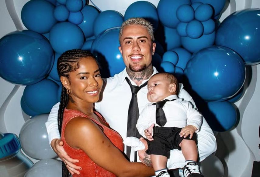 Lorena Maria e MC Daniel com filho