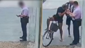 Adolescentes são apreendidos após tentar arrancar aliança com os dentes em Santos; VÍDEO