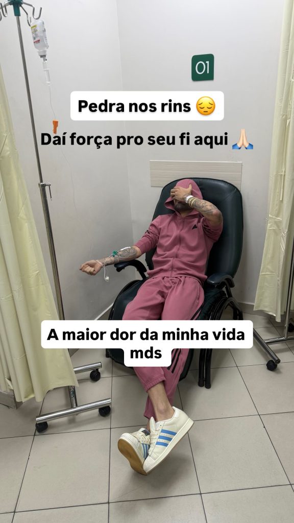 Cantor Luan Pereira vai parar no hospital após fortes dores renais