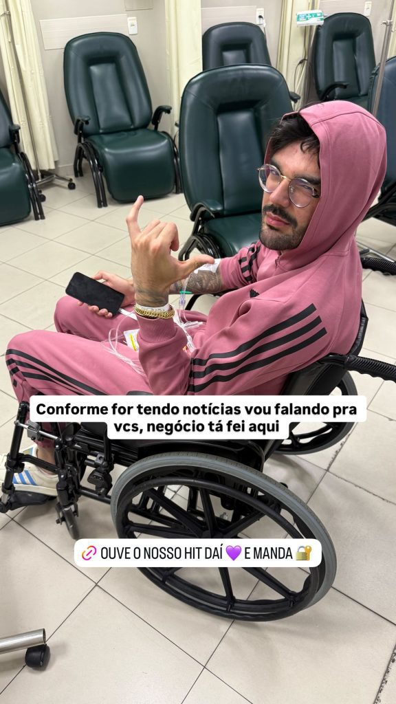 Cantor Luan Pereira vai parar no hospital após fortes dores renais
