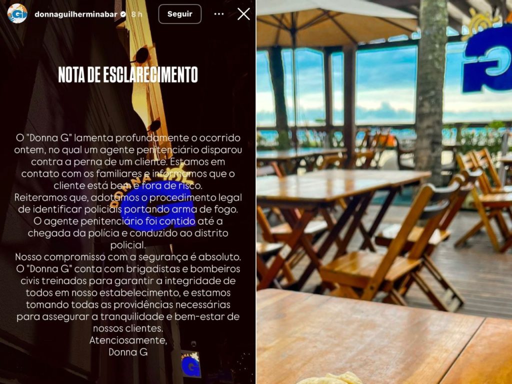 Policial dá em cima de mulher casada em quiosque de Praia Grande, atira no marido e acaba preso