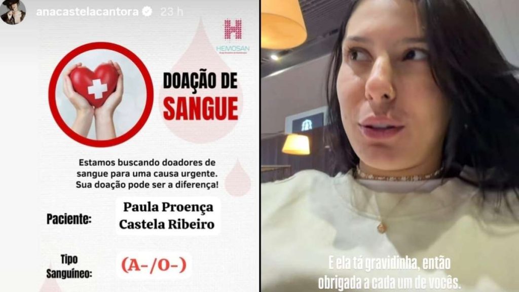 prima ana castela, doação de sangue