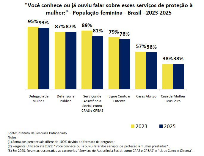 Serviços de proteção à mulher