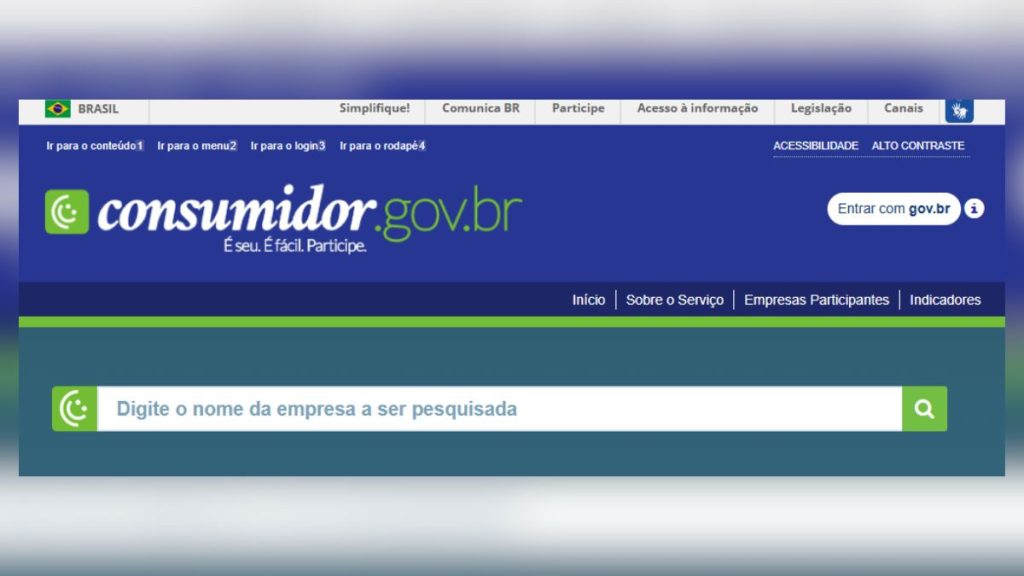site do consumidor gov.br
