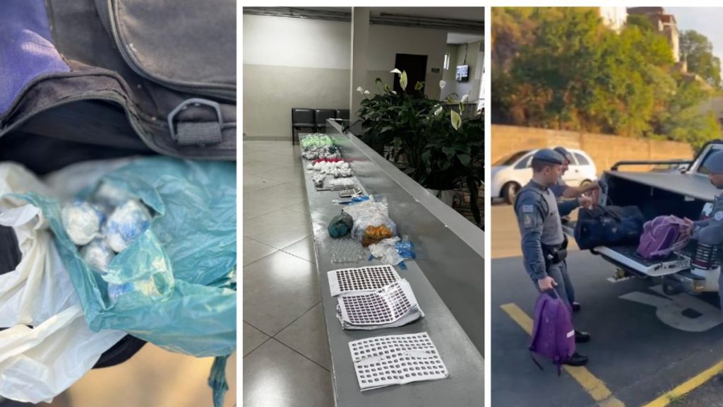 Diversas drogas foram apreendidas pela Polícia Militar