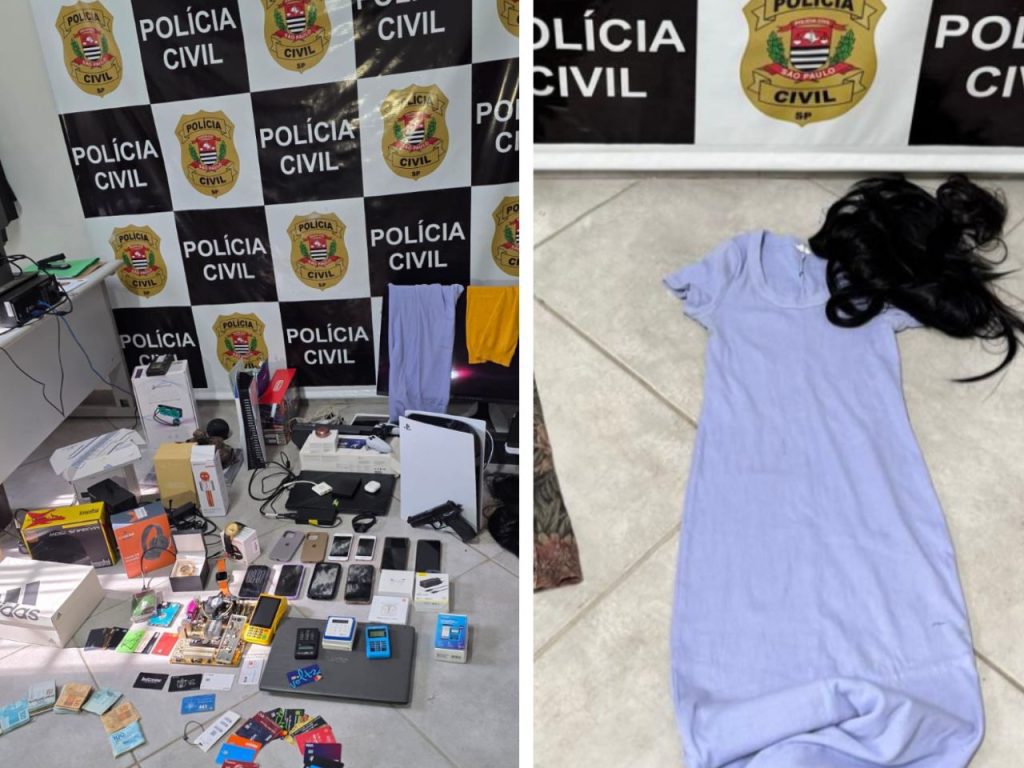 Diversos objetos foram apreendidos na operação