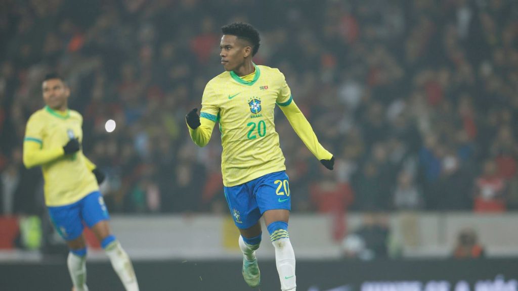 Estevão marcou o gol de empate para o Brasil