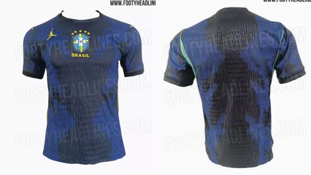 Camisa azul do Brasil