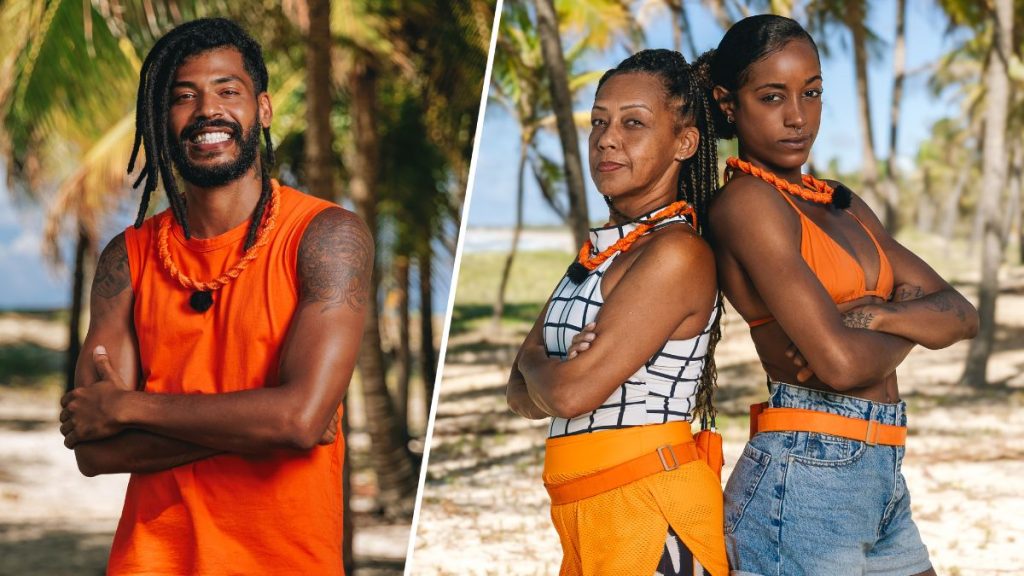 Icaro, Jéssica e Ivana em série Ilhados com a Sogra