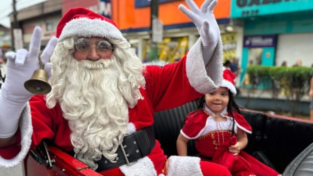 Papai Noel chega à Baixada neste final de semana