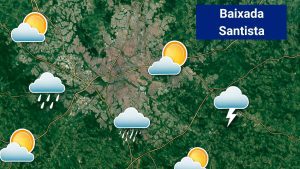 previsão do tempo baixada santista feriado