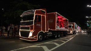Caravana de Natal da Coca-Cola estará na Baixada Santista na próxima semana