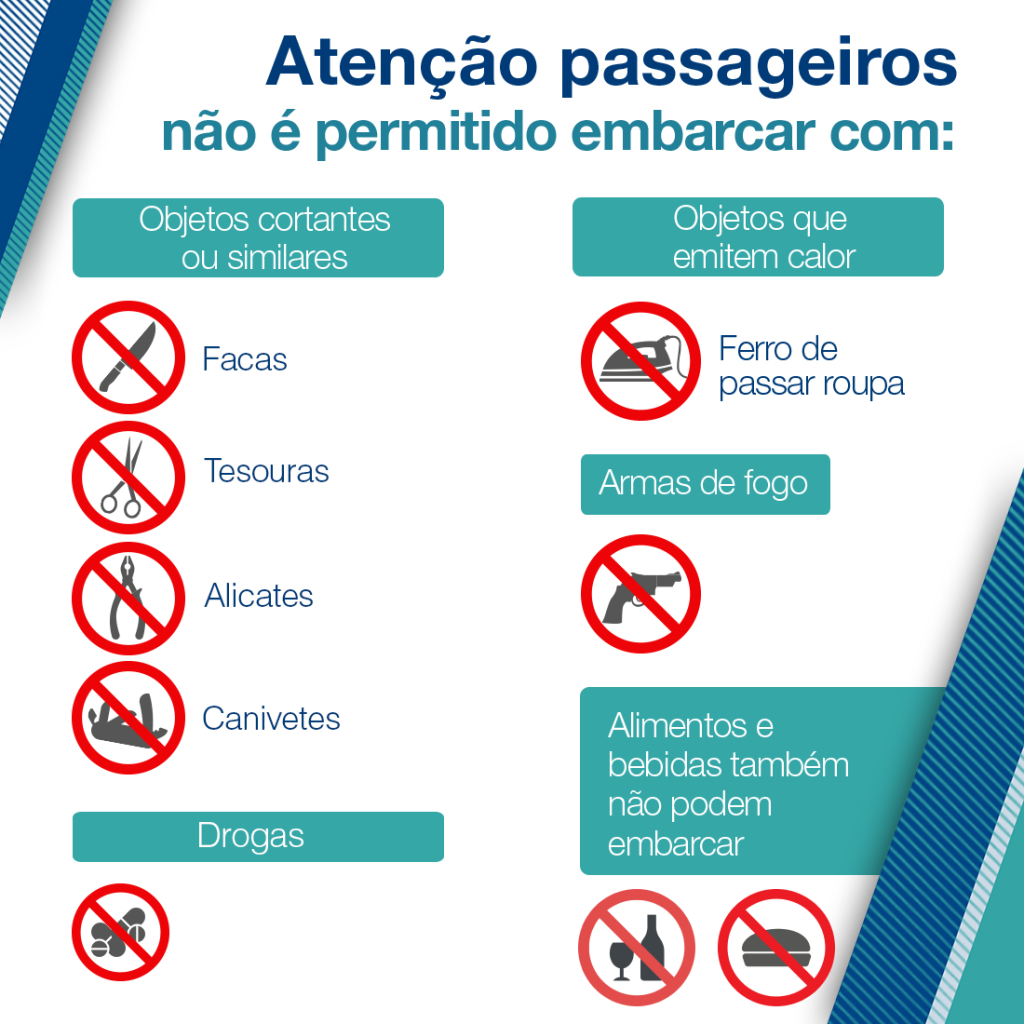 Vai embarcar em cruzeiro por Santos? Saiba o que pode e o que não pode levar na bagagem