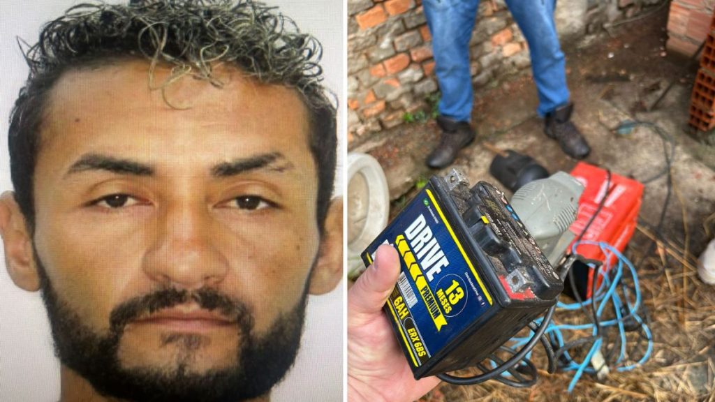 objetos apreendidos na casa do suspeito, pertencentes à vitima