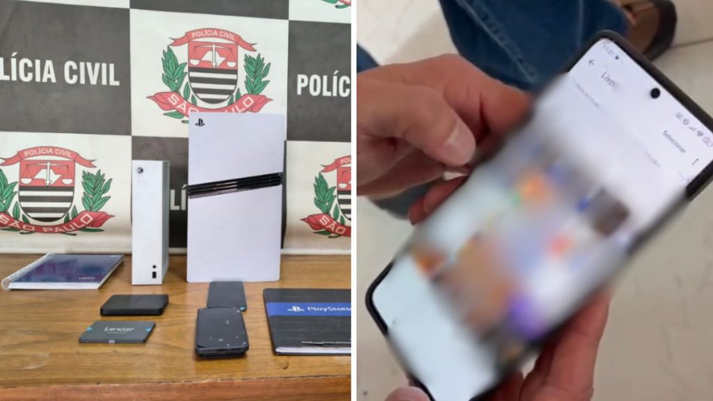 Diversas imagens de crianças foram localizadas no aparelho celular