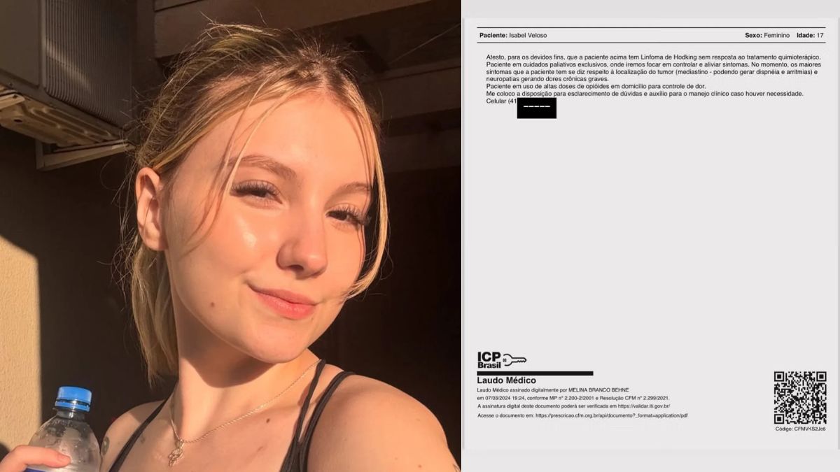 Na UTI, estado de saúde de Isabel Veloso segue 'instável', diz pai da jovem