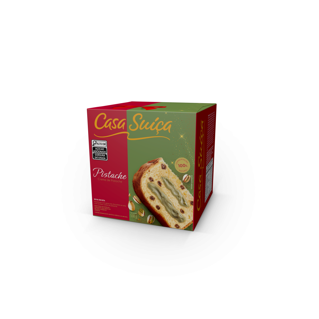 Panetone de pistache casa suiça