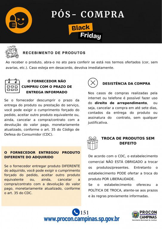 Black Friday: Procon dá orientações aos consumidores sobre cuidados pós-compra