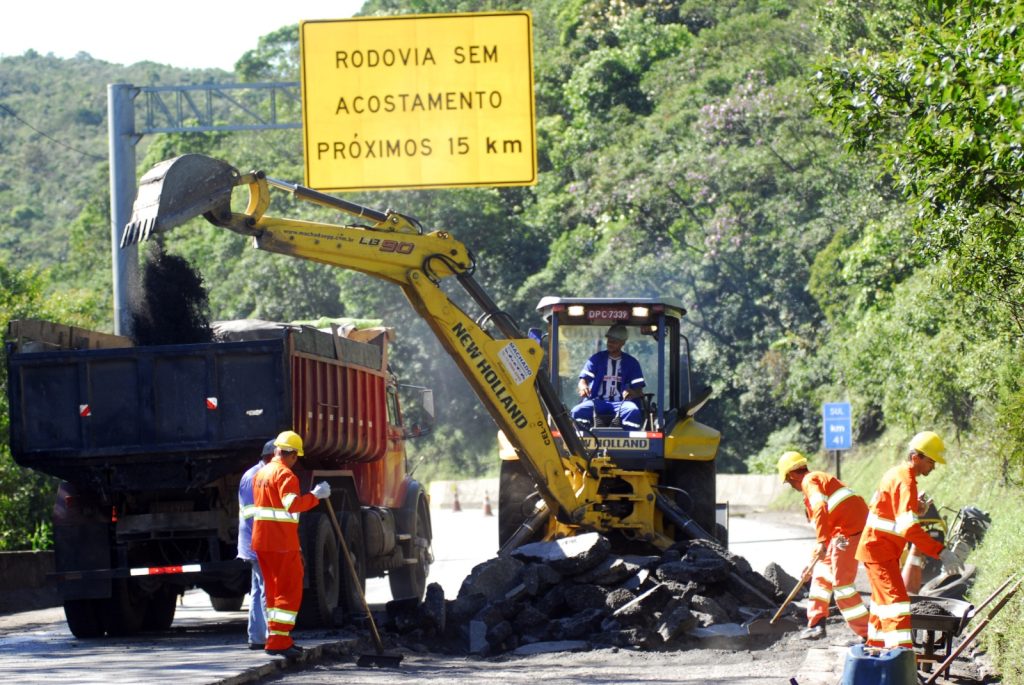 Obras na Rodovia Imigrantes