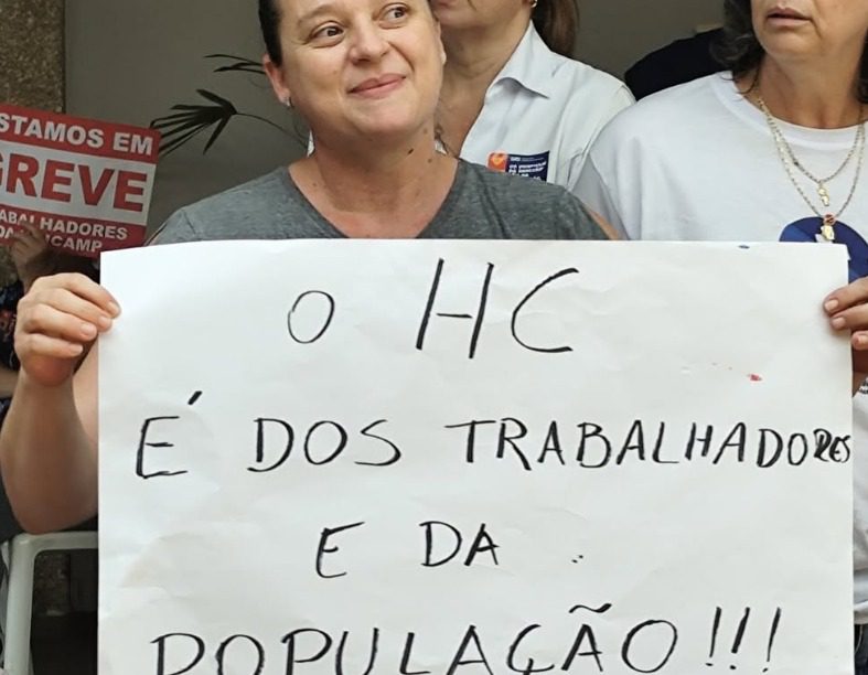 manifestantes servidores da unicamp