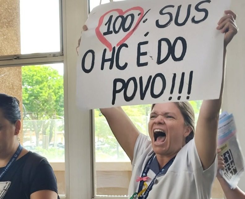 manifestantes servidores da unicamp