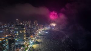 Confira o esquema da queima de fogos nas cidades da Baixada Santista