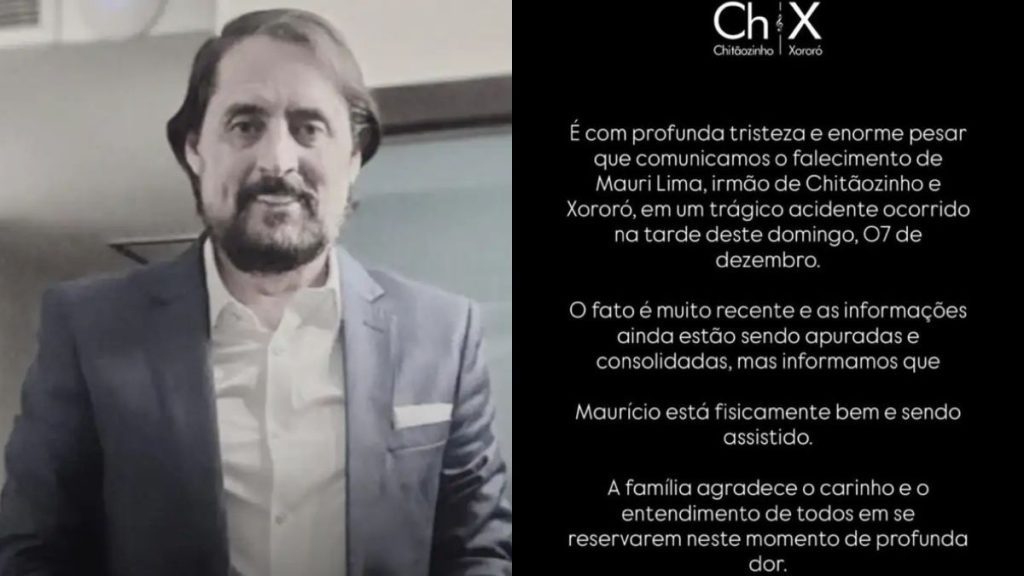 Nota oficial sobre o falecimento de Mauri Lima