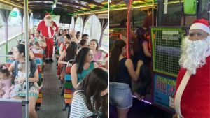 'Trenzinho de Natal' leva alegria aos moradores de Valinhos nesta quinta (18)