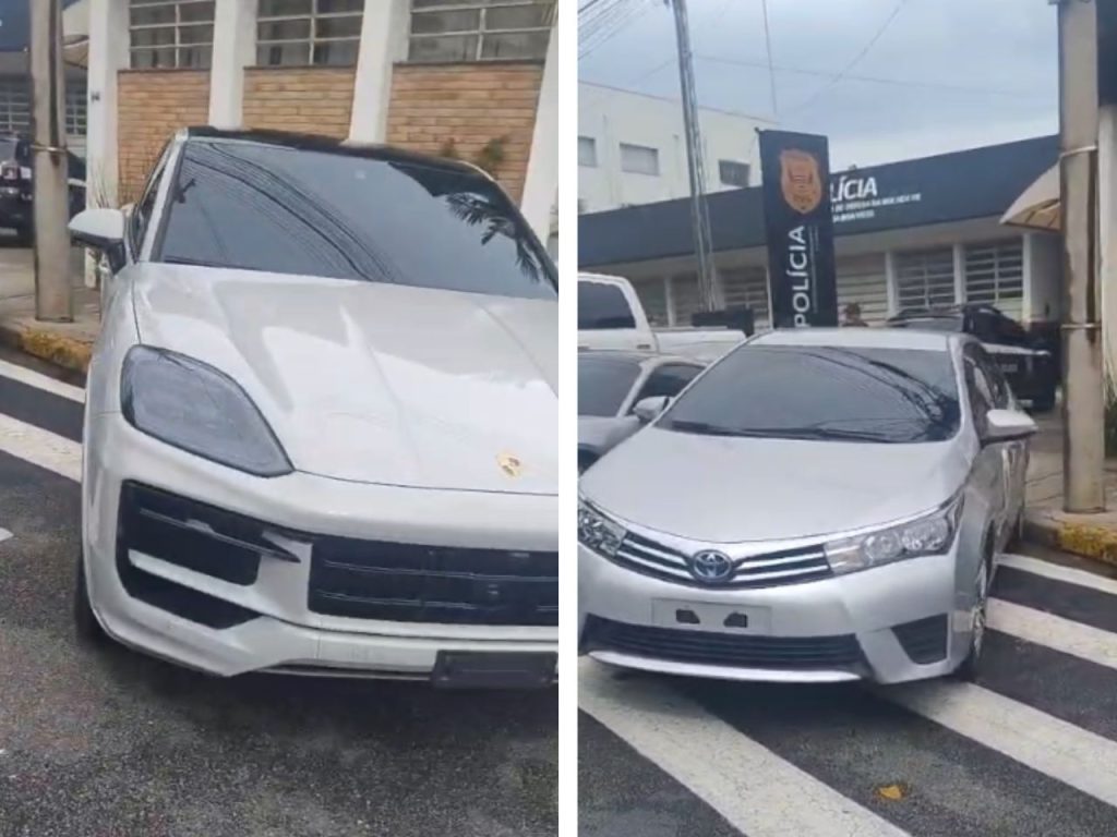 Carros de luxo apreendidos durante a operação Quebrando a Banca