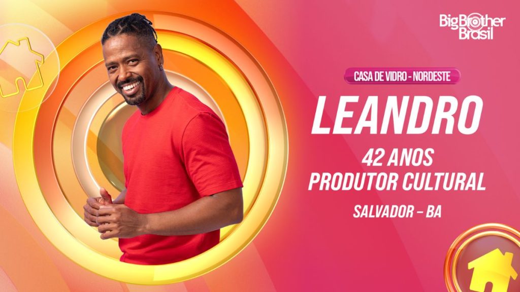 Leandro BBB 26_ Veja os candidatos a Pipoca da Casa de Vidro do Nordeste. Foto_ Reprodução _ Globo