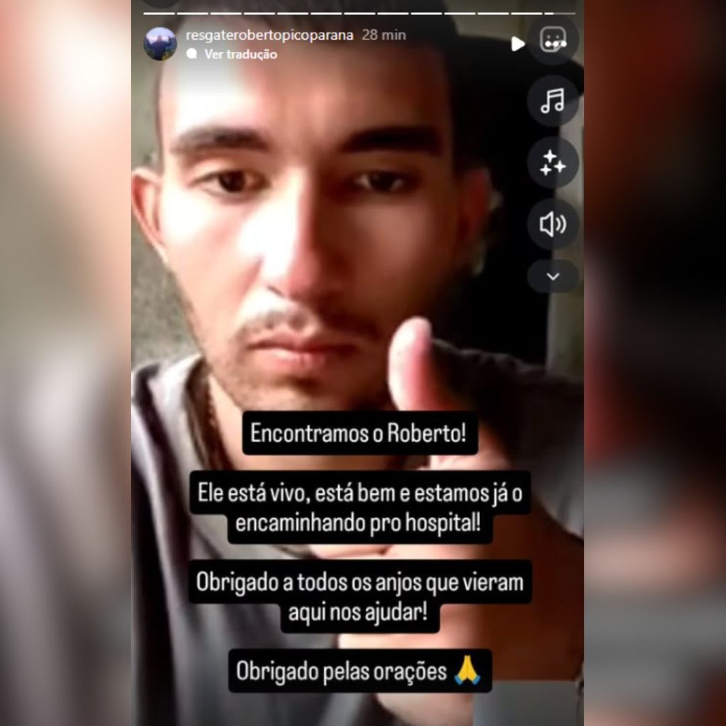 jovem desaparecido no Pico do Paraná