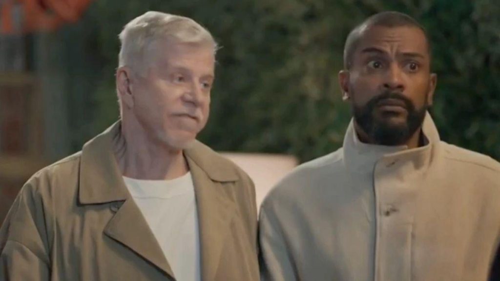 Kasper e João Rubes em momento de interação na trama da novela Três Graças da Rede Globo.