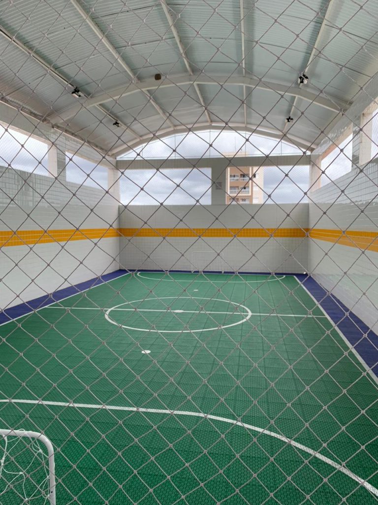 Vista geral da inauguração da Unidade Educacional Silvio Santos, novo marco tecnológico em São Vicente.