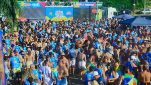 multidão representando carnaval em campinas