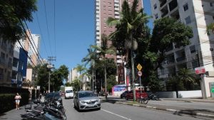 Interdição na Avenida Conselheiro Nébias em Santos