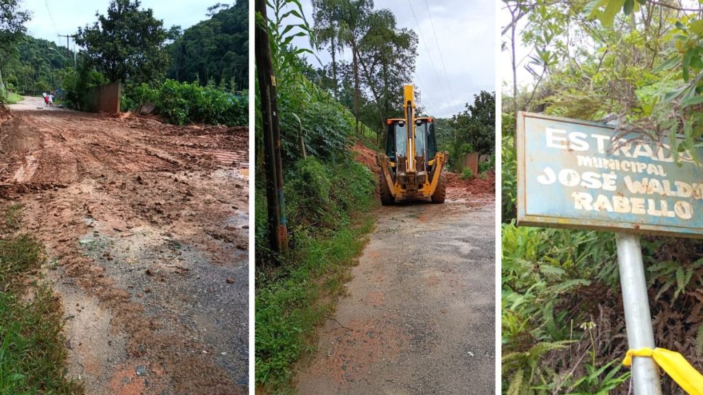 Danos materiais no bairro Jardim São José decorrentes da chuva forte que atingiu o estado de São Paulo.