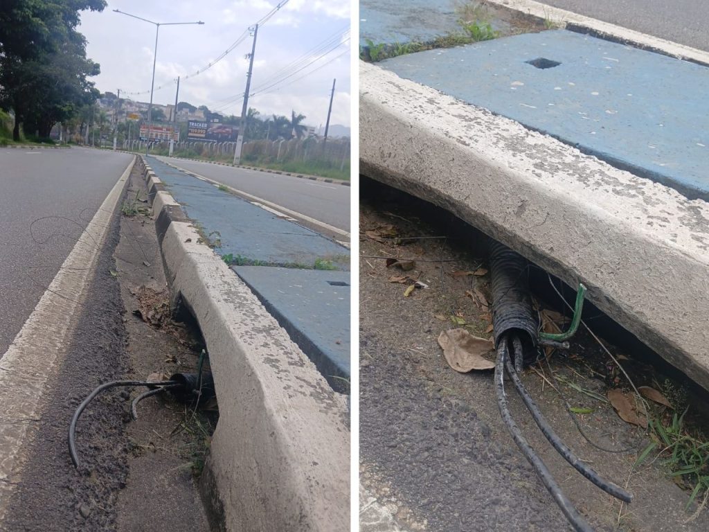 Suspeito detido em flagrante por furto de fios no Jardim Santa Rita de Cássia, Bragança Paulista.